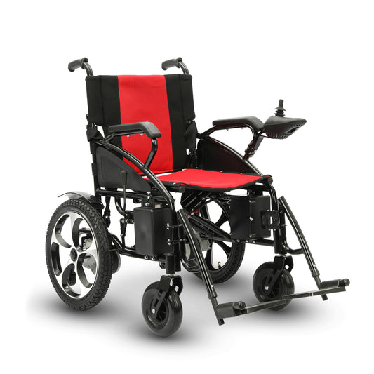 Culver Mobility ARTEMIS (RED) - Folding Lightweight Electric Wheelchairs 265lbs -500W- 13Miles