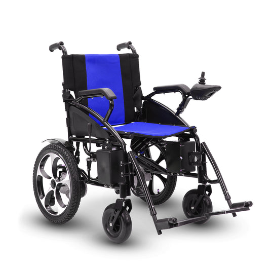 Culver Mobility ARTEMIS (BLUE) - Folding Lightweight Electric Wheelchair 265lbs - 500W- 13Miles